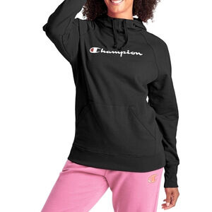 Champion Women's Script Logo Fleece Powerblend Hoodie